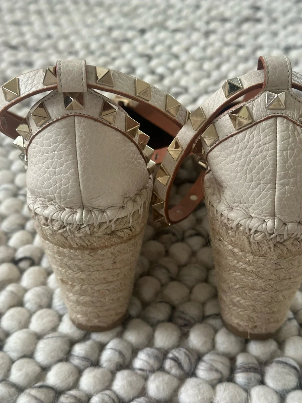 Valentino  Rockstud espadrille  sandal